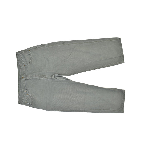 Carhartt Big & Tall Size 42x30 Green Carpenter Jeans W/ Small Tear B159-DMS - Picture 1 of 8
